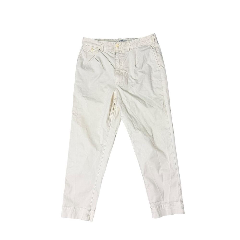 Alex Mill Men's 32 Oat Milk Standard Pleated Chino Relaxed Pants EUC